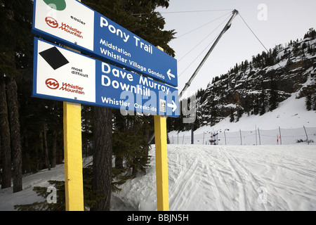 Dave Murray Abfahrt Teil des 2010 Olympische Spiele Whistler, British Columbia Kanada Stockfoto