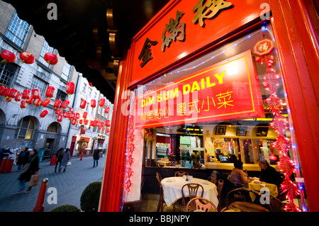 Chinesisches Restaurant, Chinatown, London Stockfoto