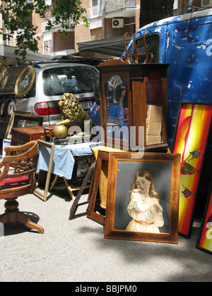 Porta Portese Flohmarkt in Rom, Italien Stockfoto