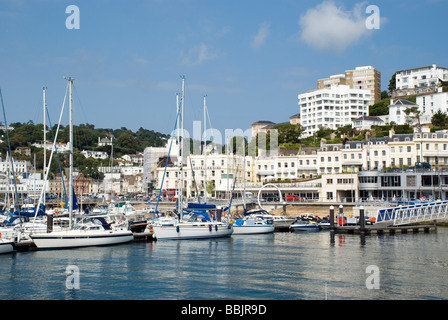 Torquay, Marina und Hafen, die englische Riviera Geopark umfasst den gesamten Bereich der Torbay Stockfoto