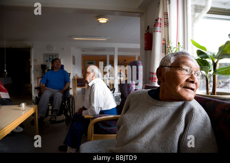 Heim für ältere Menschen, Narsaq, Süd-Grönland Stockfoto