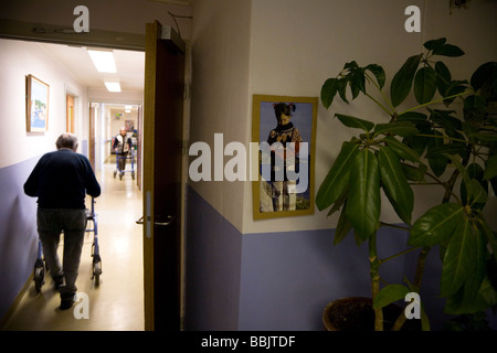 Heim für ältere Menschen, Narsaq, Süd-Grönland Stockfoto