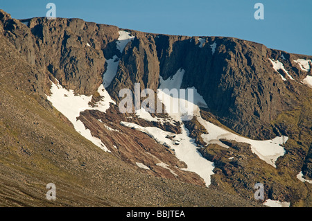 Die beliebten Schnee Eis und Felsen in Coire ein Lochain-Klettern auf Cairngorm Aviemore Strathspey SCO 2483 Stockfoto