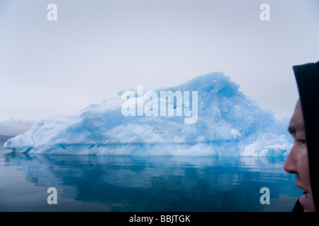 Siegel-Jäger in Süd-Grönland Stockfoto