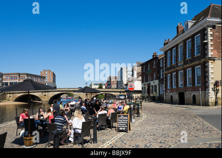 Am Flussufer Pub auf des Königs königlichen Fluss Ouse, York, North Yorkshire, England Stockfoto