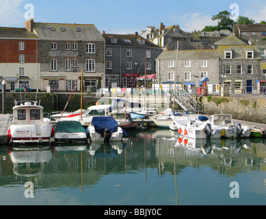 Eine Ansicht des Hafens von Padstow in North Cornwall Stockfoto