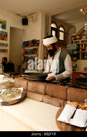 Sefad - traditionelle östliche Straßencafé. Israel Stockfoto