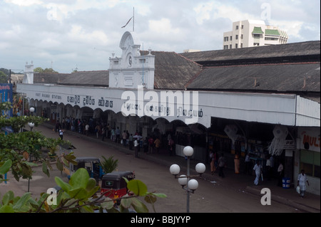 Colombo Fort Station Fassade außen Stockfoto