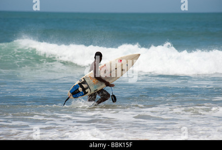 Surfer Arugam Bay Stockfoto