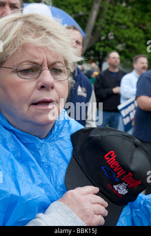 Jobs-Kundgebung am Michigan State Capitol Stockfoto