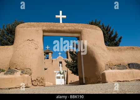 USA New Mexico Taos Ranchos de Taos Kirche in San Francisco de Assis Stockfoto