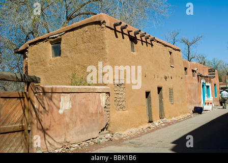 USA New Mexico Santa Fe Adobe älteste Haus in USA Stockfoto