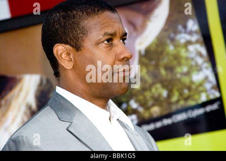 LOS ANGELES - Juni 4: Denzel Washington kommt bei der Premiere seines neuen Films "Nehmen von Pelham 123" am 4. Juni 2009 Stockfoto