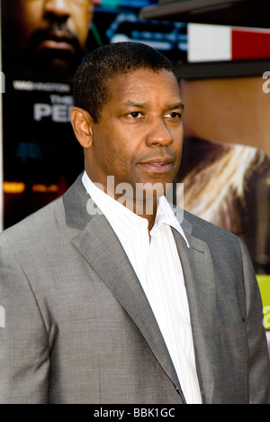 LOS ANGELES - Juni 4: Denzel Washington kommt bei der Premiere seines neuen Films "Nehmen von Pelham 123" am 4. Juni 2009 Stockfoto