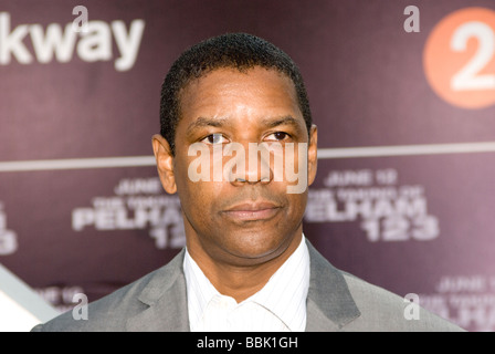 LOS ANGELES - Juni 4: Denzel Washington kommt bei der Premiere seines neuen Films "Nehmen von Pelham 123" am 4. Juni 2009 Stockfoto