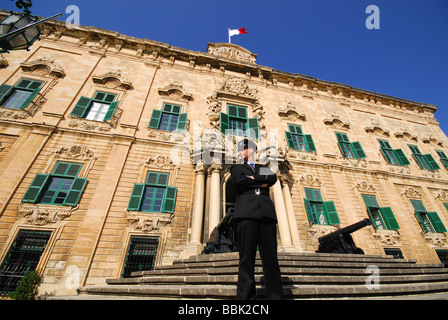 Malta. Die Auberge de Kastilien in Valletta. 2009. Stockfoto