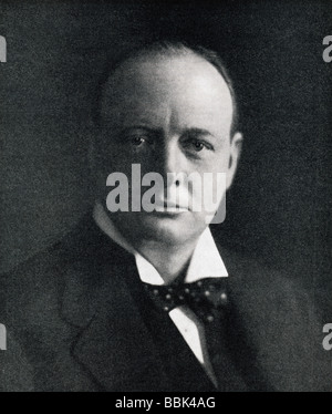Sir Winston Leonard Spencer Churchill, 1874 - 1965. Britischer Politiker und Premierminister von England. Stockfoto