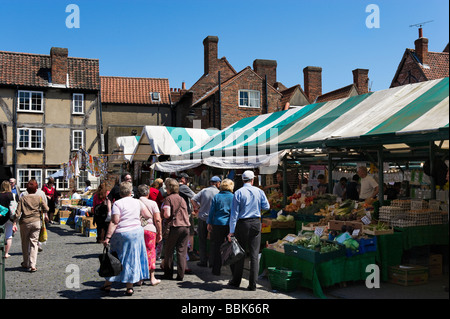 Newgate Marktgebiet im Stadtzentrum, York, North Yorkshire, England Stockfoto