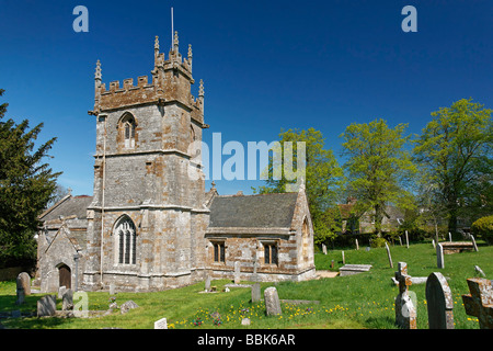 Der Heilige Mays Chirch Piddlehinton im Frühjahr Stockfoto