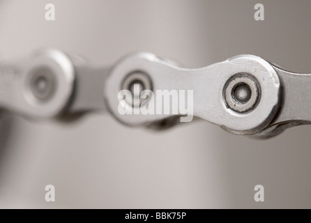 Fahrrad-Kette-Glied, selektiven Fokus Stockfoto