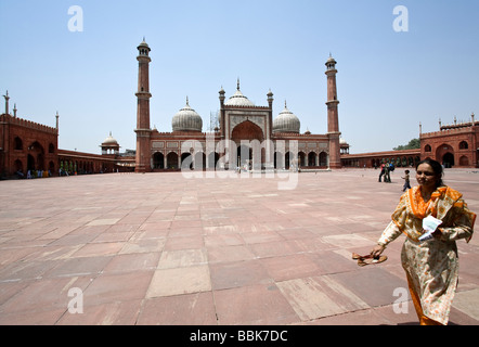 Jama Masjid Moschee. Alt-Delhi. Indien Stockfoto