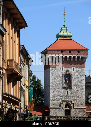 Polen Krakau Florian Tor Stockfoto