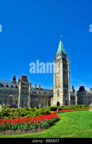 Parlamentsgebäude Ottawa Ontario Kanada Stockfoto