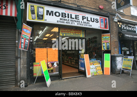 Mobile Plus Shop, East Market Camberwell London UK 2009 Stockfoto