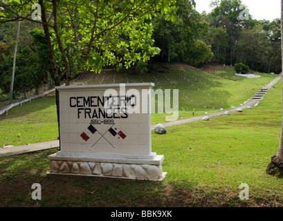 Panama.French Friedhof in den Panama-Kanal. Stockfoto