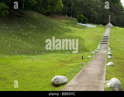 Panama.French Friedhof in den Panama-Kanal. Stockfoto