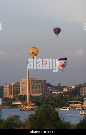 Das 1. Heißluft Ballons International Festival in Putrajaya, Malaysia Stockfoto