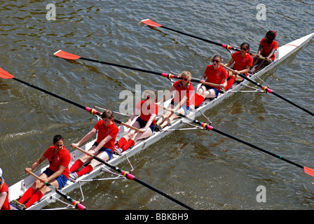 Universität Oxford Sommer Achter Stockfoto