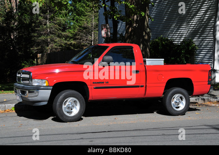 Roten Dodge Ram Pick-up-Truck, USA Stockfoto