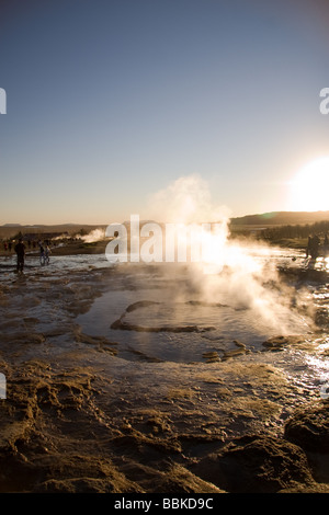 Geysir-Island Stockfoto