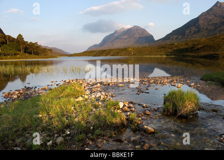 Gipfelns Torridon Wester Ross Schottland Stockfoto