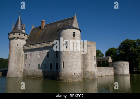 Sully-Sur-Loire Frankreich: Französisch Chateau, Sully-Sur-Loire, Graben Stockfoto