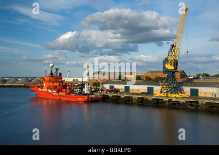 der Hafen von Sunderland, Tyne & Verschleiß, England Stockfoto