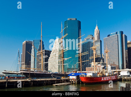 Seehafen Financial District Stockfoto