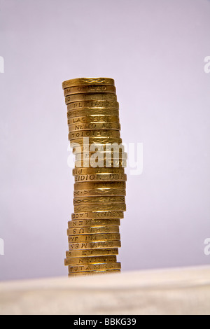 Pfund-Münzen Stockfoto