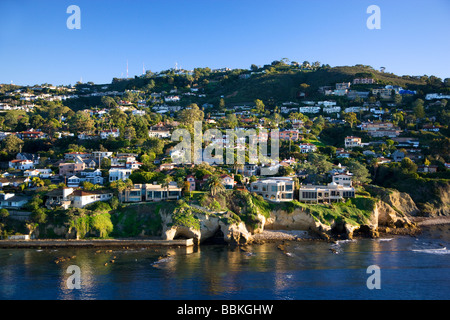 Häuser entlang des Ozeans La Jolla San Diego County in Kalifornien Stockfoto