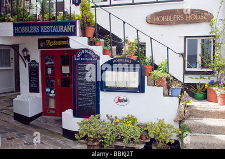 Hobblers-Restaurant Haus am Meer in St Ives Cornwall Stockfoto