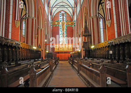 Interieur, Münster Bad Doberan Dom, Zisterzienserkloster, 13. Jhdt., Bad Doberan, Mecklenburg-Western Pomerania, Deutschland Stockfoto