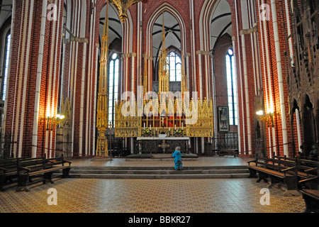 Altar, Interieur, Münster Bad Doberan Dom, Zisterzienserkloster, 13. Jhdt., Bad Doberan, Mecklenburg-Vorpommern, Stockfoto