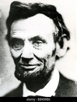 ABRAHAM LINCOLN am 9. April 1865. Aufgenommen von Alexander Gardner fünf Tage, bevor der Präsident ermordet wurde - das letzte Foto Stockfoto