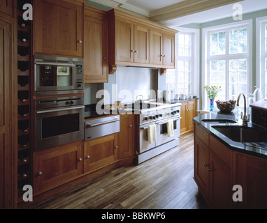 London-Küche mit einem Küchenherd Stockfoto