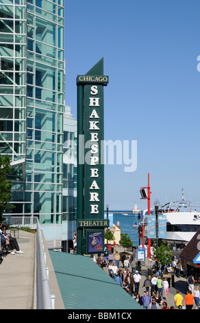 Shakespeare-Theater am Navy Pier Chicago Illinois USA Stockfoto