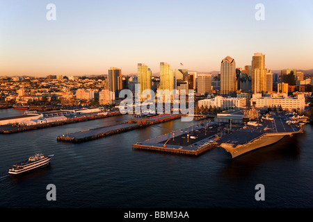 Die Marine Flugzeugträger USS Midway Downtown San Diego Kalifornien Stockfoto