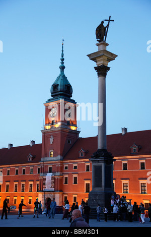 Polen Warschauer Königsschloss Sigismund III Vasa Spalte Stockfoto