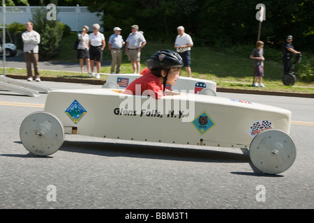 SOAP Box Derby Glens Falls New York Warren County Adirondacks region Stockfoto