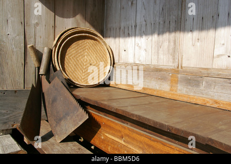 Antike Landmaschinen Japan Stockfoto